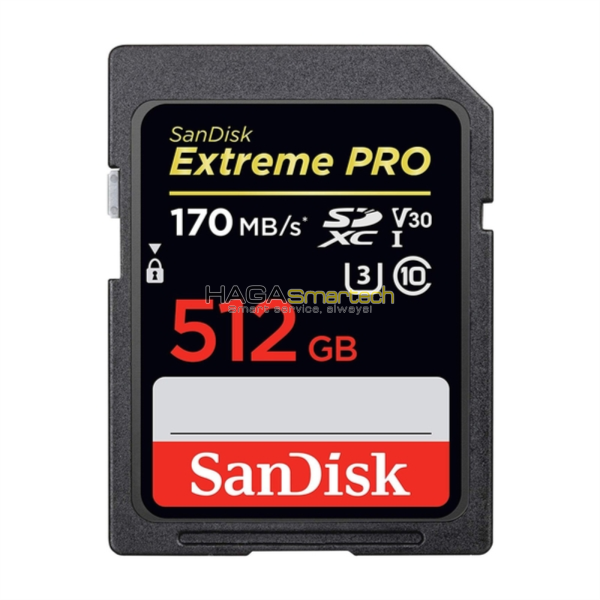 SDXC SanDisk Extreme Pro U3 V30 512GB 170MB/s