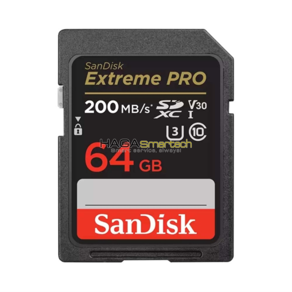 SDXC SanDisk Extreme Pro U3 V30 64GB 200MB/s